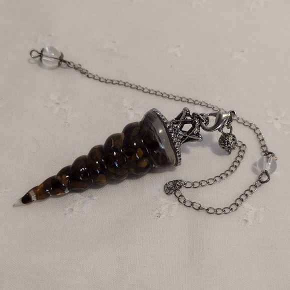 Tiger's Eye Spiral Pendulum - Picture 4 of 4